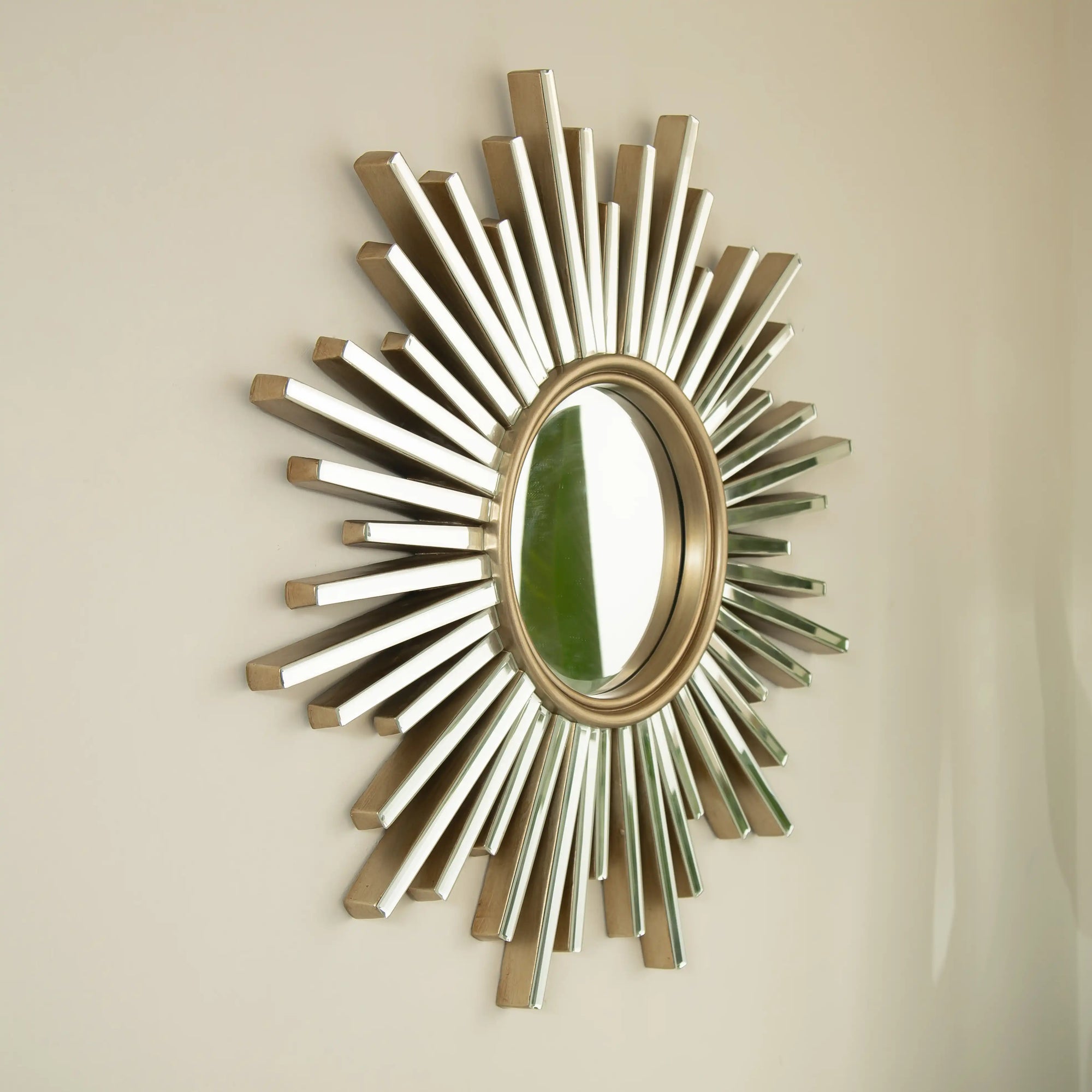 Wall-mounted 33&quot; modern large wall mirror with reflective beveled frame | Ace Decor