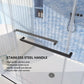 Bypass Barn Shower Door color:matte black