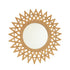 24-inch bamboo bathroom mirror with natural handwoven sunburst frame | Ace Decor