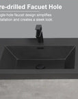 59/71" Grey Modern Floating Bathroom Vanity with Double Black Quartz Top & Soft Close Drawers color: Grey