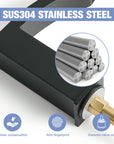 Summit Series 8" Matte Black Bathroom Faucet with Easy-Install Design
