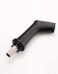 Black faucet bathroom spout with sturdy metal threading, designed for smooth water flow and long-lasting performance | Ace Decor