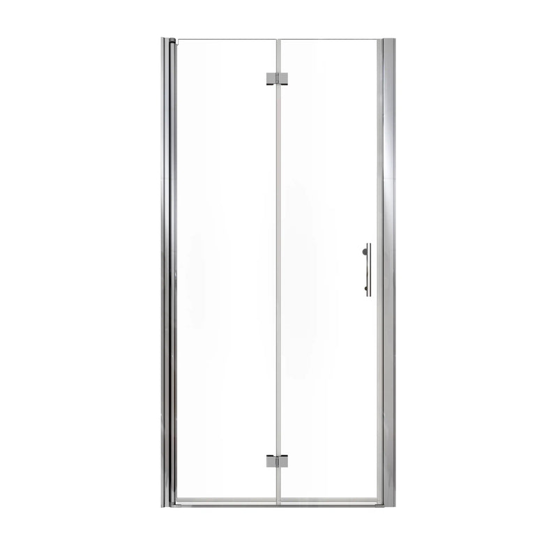 AeroFold Series 36" x 72" Chrome Semi-Frameless Bi-Fold Shower Door