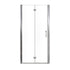 36 x 72 bi-fold shower door front view in sleek chrome finish.