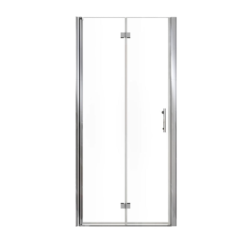 AeroFold Series 34" x 72" Chrome Semi-Frameless Bi-Fold Shower Door