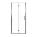34" x 72" Chrome Semi-Frameless Bi-Fold Shower Door