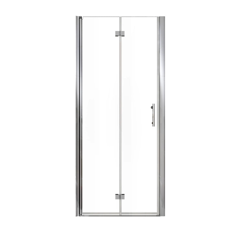 AeroFold Series 30" x 72" Chrome Semi-Frameless Bi-Fold Shower Door