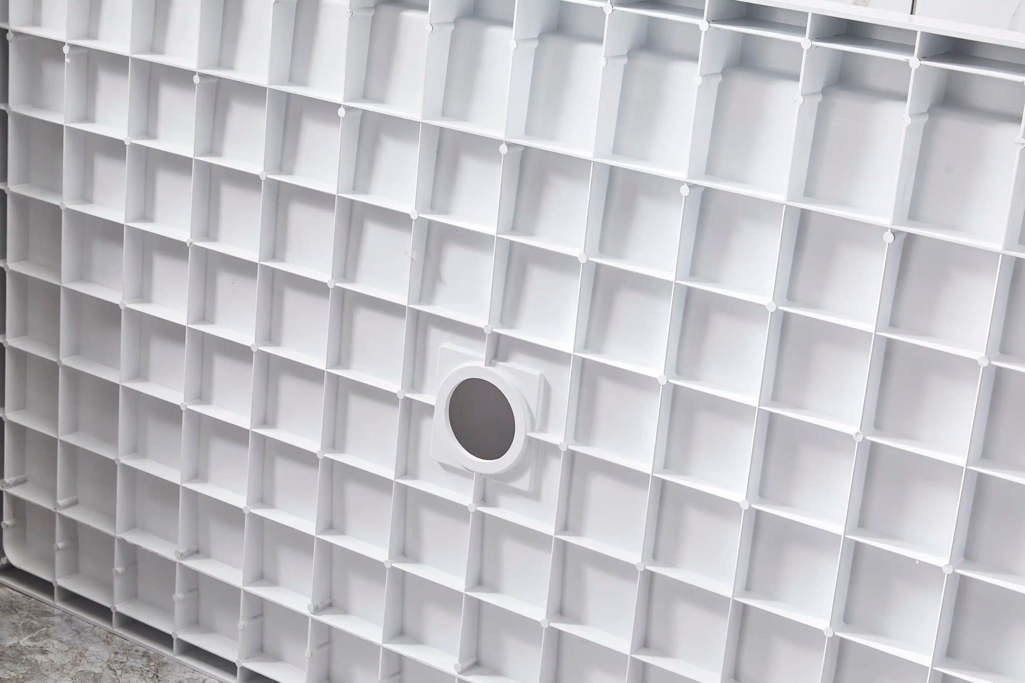 Anti-slip reinforced shower base underside with smooth drainage design | Ace Decor