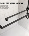 60" W x 74" H Frameless Bypass Shower Door