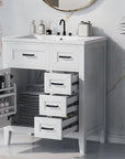 bathroom cabinet with drawers color:grey