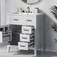 bathroom cabinet with drawers color:grey