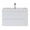 Oakmere Series 36" White Bathroom Floating Vanity with Resin Sink &amp; 2 Soft-Close Drawers