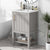 bathroom vanity cabinet open shelf color:grey