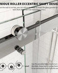 60" W x 74" H Frameless Bypass Shower Door