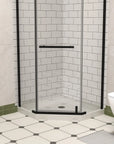 Corner Drain Neo-Angle Shower Base for Tile color:White