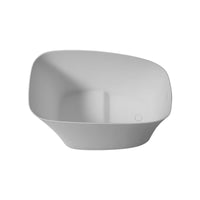 51-inch solid surface soaking bathtub with built-in seat, Japanese style, highlighted on white background.