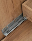 Soleil 60" Bathroom Vanity with Sink, Natural Wood Cabinet with Drawers