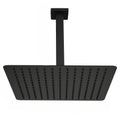 Lorton 12" Matte Black Rain Shower Head