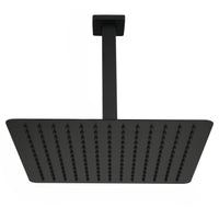 Lorton 12" Matte Black Rain Shower Head