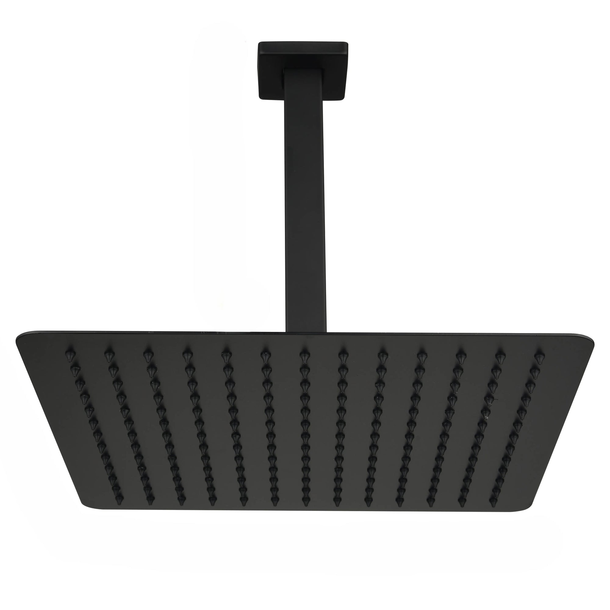 Lorton 12" Matte Black Rain Shower Head