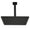 Lorton 12" Matte Black Rain Shower Head