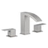 Summit Series 8 inch brushed nickel bathroom faucet with quick-install design