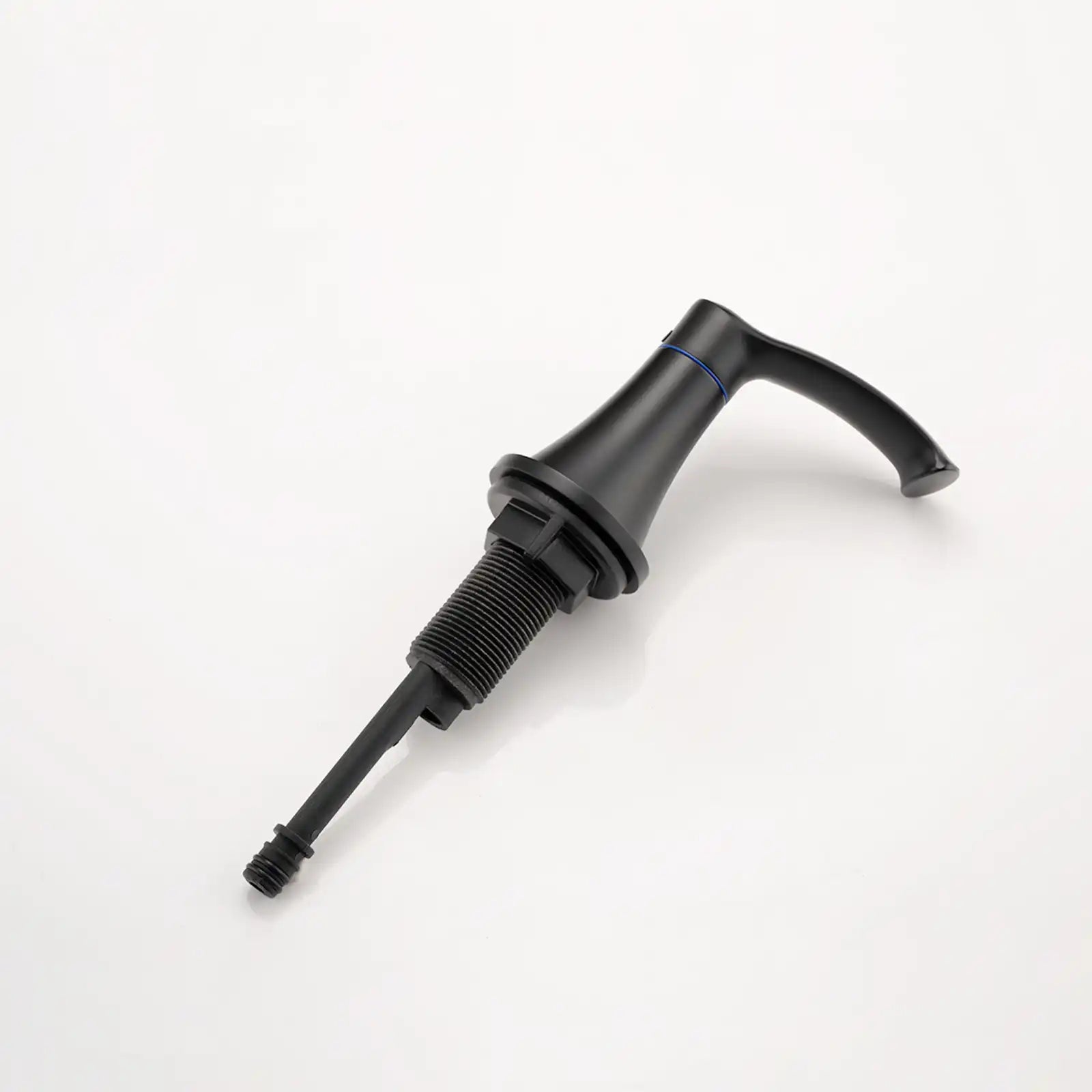 Cold water control valve with durable metal handle for black faucet bathroom, offering a smooth and comfortable grip | Ace Decor