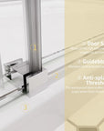 ACE DECOR Frameless Sliding Shower Doors color:chrome