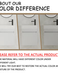 18" white bathroom sink with vanity showing color difference under different lighting conditions | Ace Decor