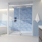 Bypass Barn Shower Door color:chrome