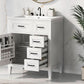 bathroom cabinet with drawers color:grey