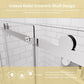 ACE DECOR Frameless Sliding Shower Doors color:chrome