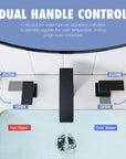 Summit Series 8" Matte Black Bathroom Faucet with Easy-Install Design