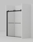 Aurevo-X Series semi-frameless dual sliding shower door installation guide.