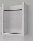 Montra Series framed bypass sliding shower door installation video.