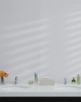 Installation video for framed mirror demonstrating easy mounting using the included self-adhesive positioning ruler for quick, level placement.