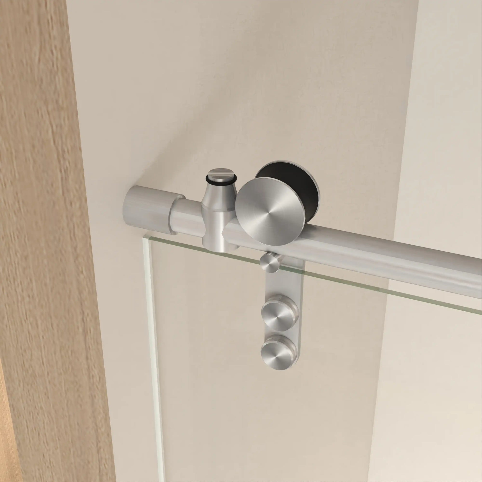 44-48&quot; x 76&quot; H Frameless Sliding Bathtub Door, Tub Shower Door, 5/16&quot; (8mm) Clear Tempered Glass, Stainless Steel Frame,Brushed Nickel