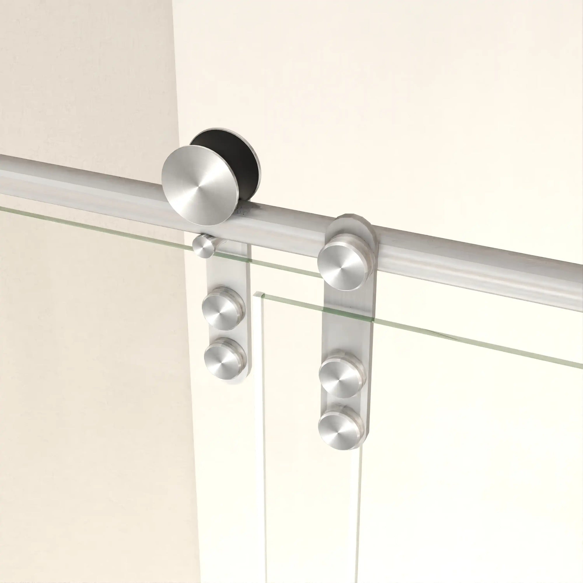 44-48&quot; x 76&quot; H Frameless Sliding Bathtub Door, Tub Shower Door, 5/16&quot; (8mm) Clear Tempered Glass, Stainless Steel Frame,Brushed Nickel