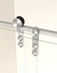 44-48" x 76" H Frameless Sliding Bathtub Door, Tub Shower Door, 5/16" (8mm) Clear Tempered Glass, Stainless Steel Frame,Brushed Nickel