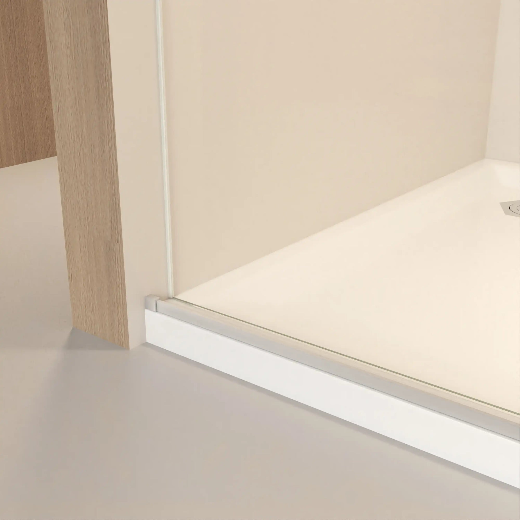 44-48&quot; x 76&quot; H Frameless Sliding Bathtub Door, Tub Shower Door, 5/16&quot; (8mm) Clear Tempered Glass, Stainless Steel Frame,Brushed Nickel